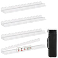 Wooden Mahjong Racks with Pushers Set of 4 N983