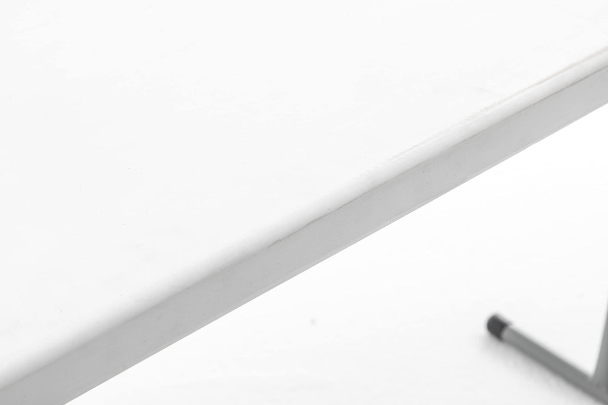 White Plastic Folding Table Set of 2 Z44521