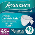 Maximum Absorbency Unisex Adult Briefs White 2XL 48 Count H7117