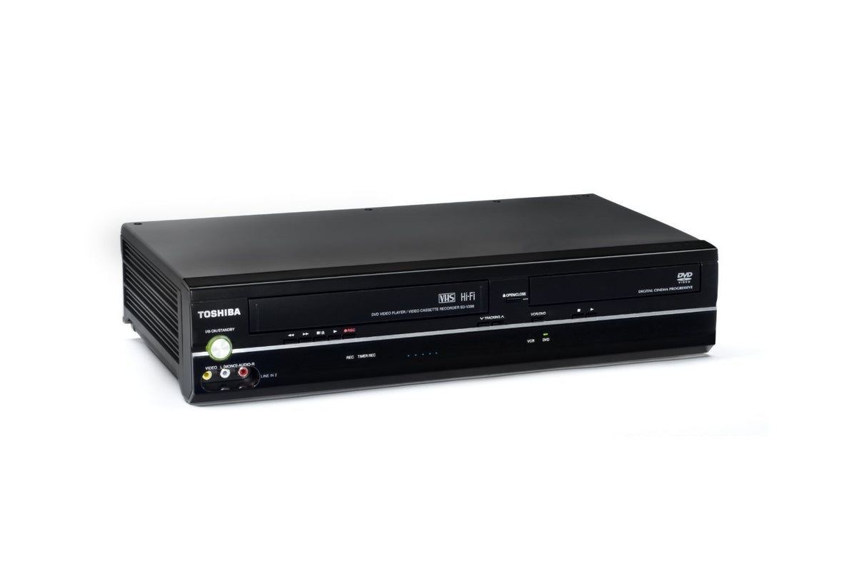 Black DVD Player/VCR Combo Y1446