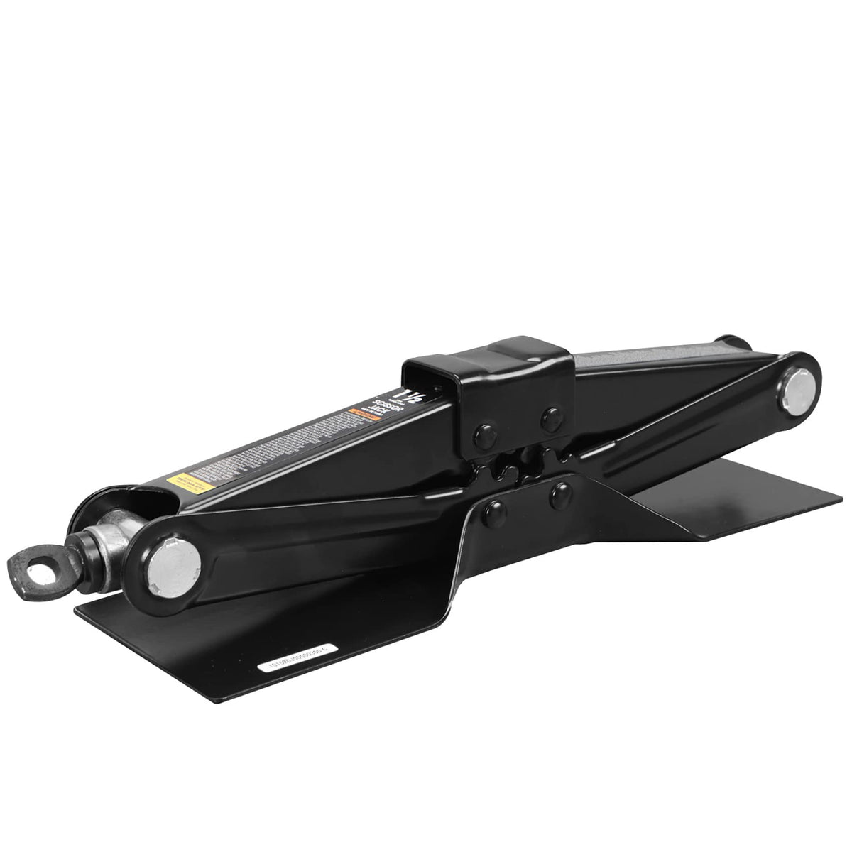 Steel Scissor Lift Jack Car Kit, 1.5 Ton Capacity, Black B357317