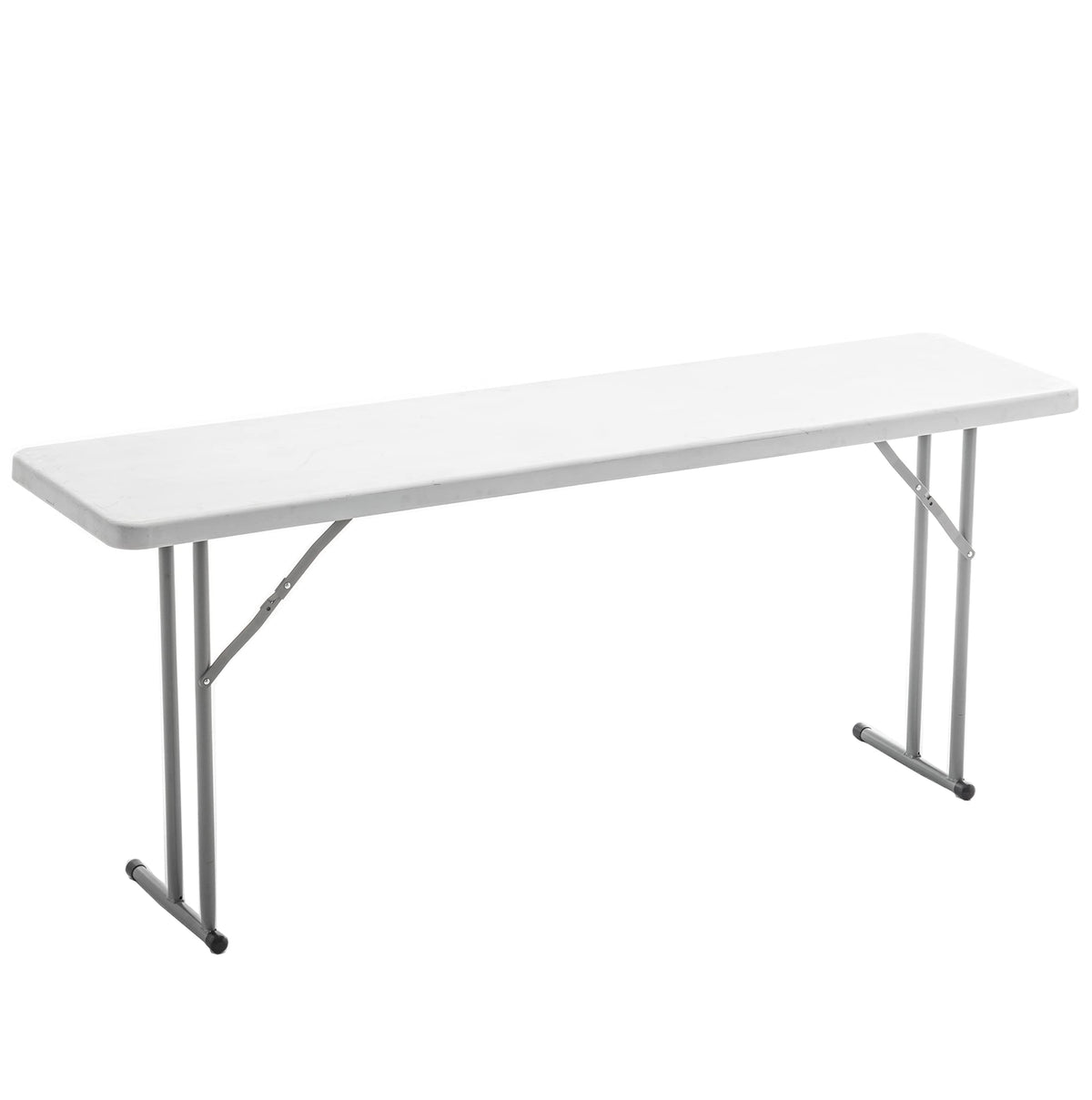 White Plastic Folding Table Set of 2 Z44521