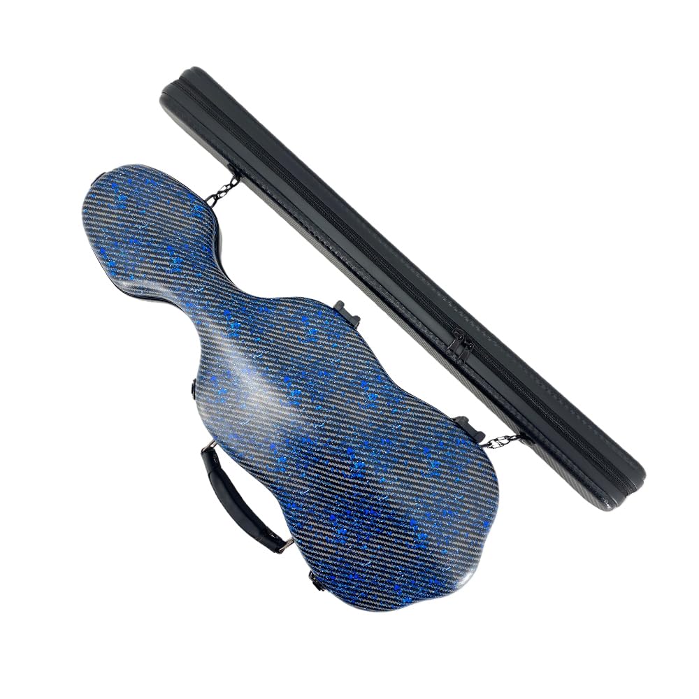 4/4 Carbon Fiber Lightweight Hard Shell Violin Case with Bow Case N9741