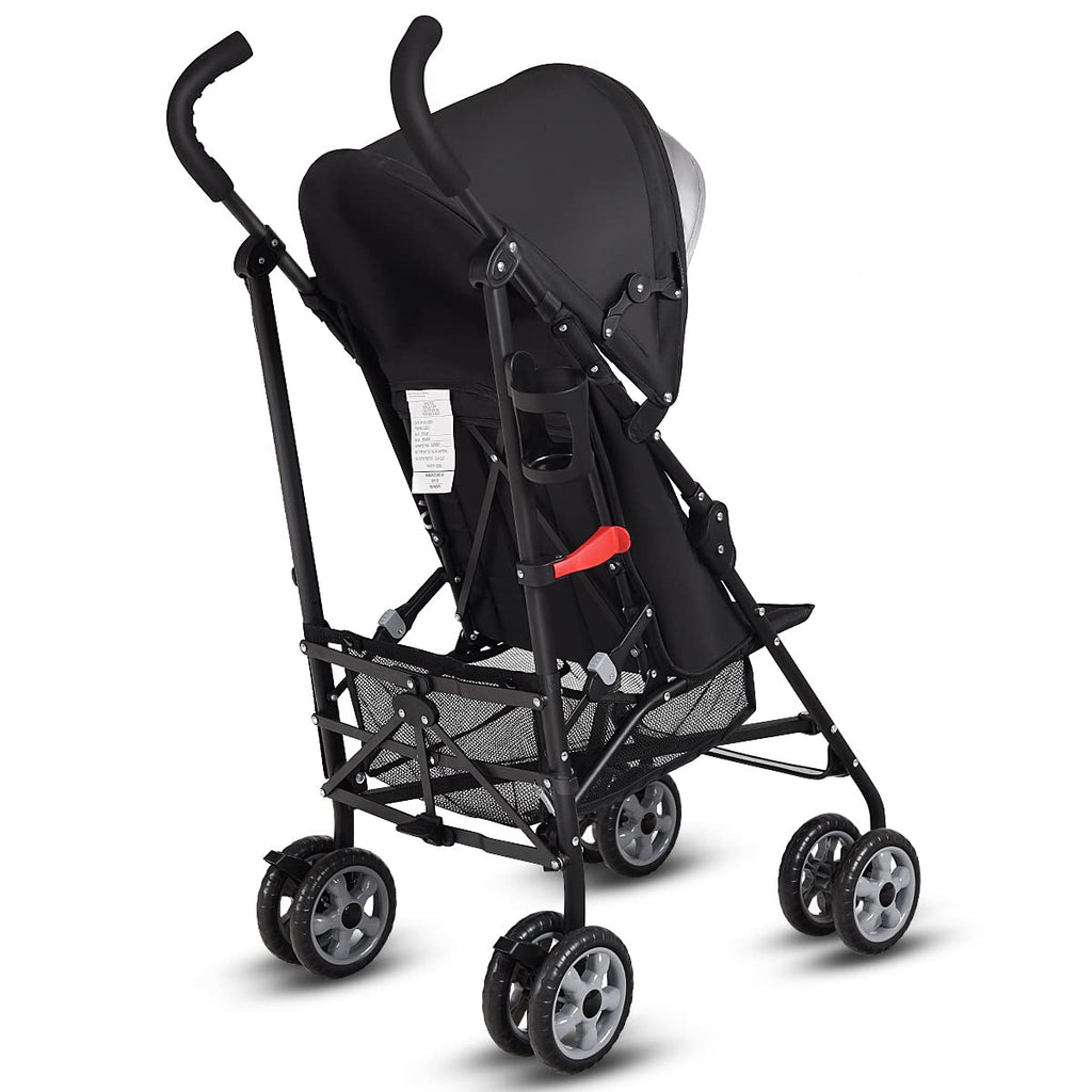 Lightweight Compact Foldable Stroller with Canopy and Cup Holder D5136