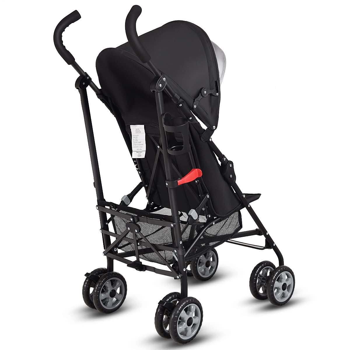 Lightweight Compact Foldable Stroller with Canopy and Cup Holder D5136