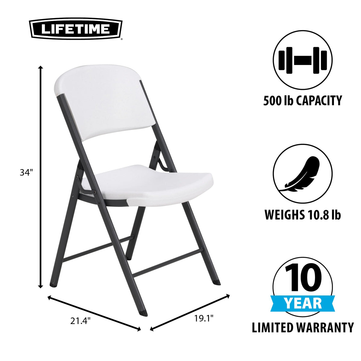 6 Ft Rectangular 4 Folding Tables and 24 Chairs Set White Granite O218077