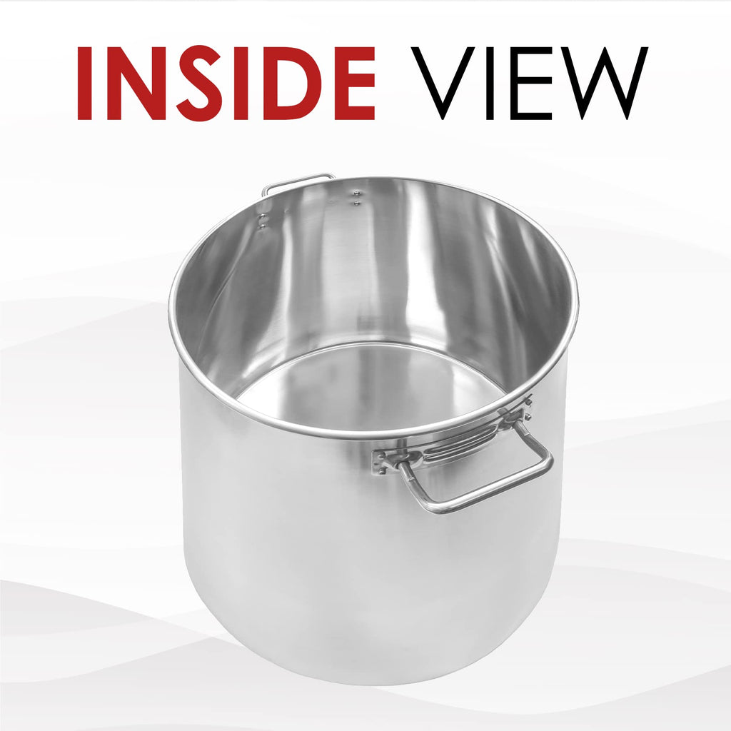 40 QT Stainless Steel Stock Pot + 12" Propane Outdoor Burner L80925