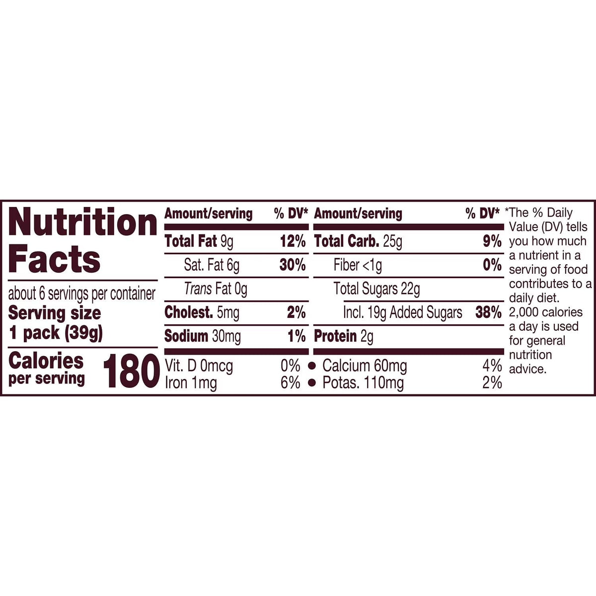 Milk Chocolate with Caramel Candy Bars, 1.4 oz, 6 pack H66002