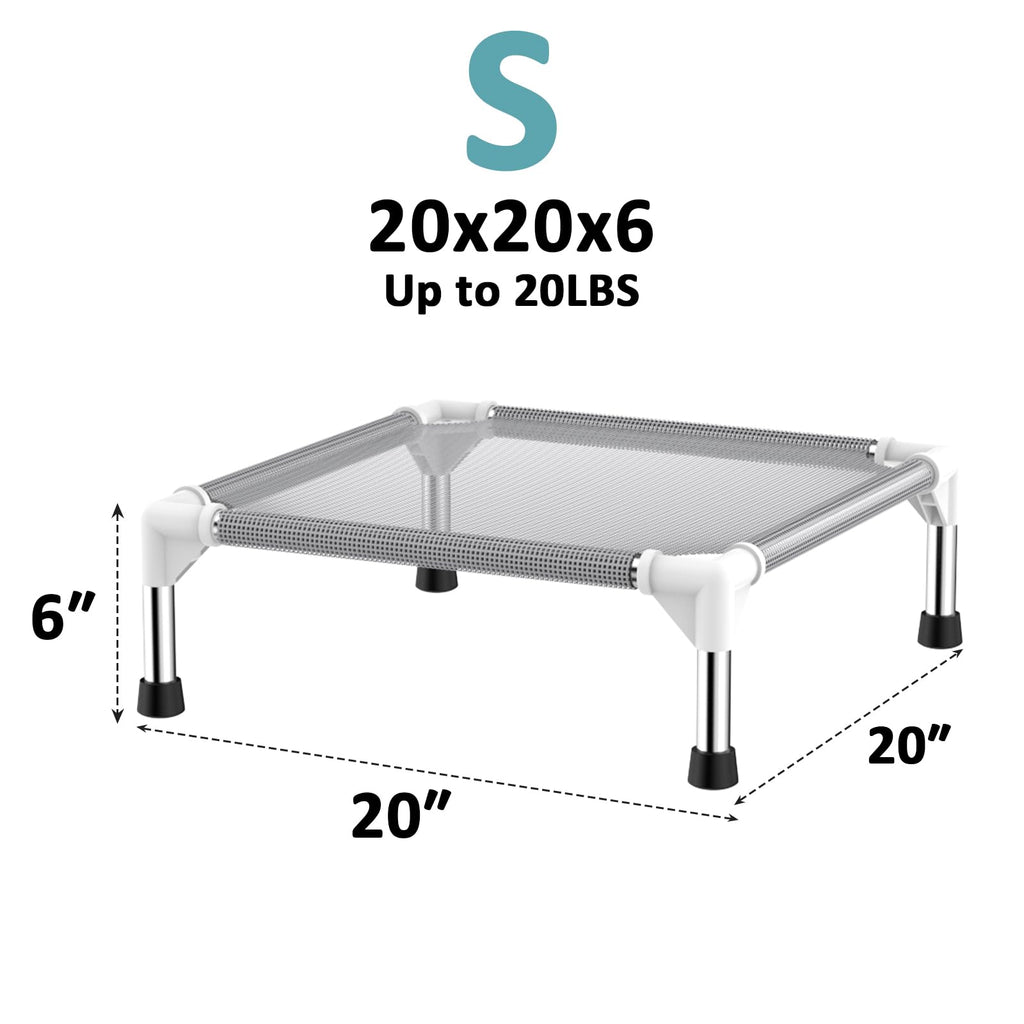 Lightweight Elevated Dog Bed with Cooling Fabric J608308