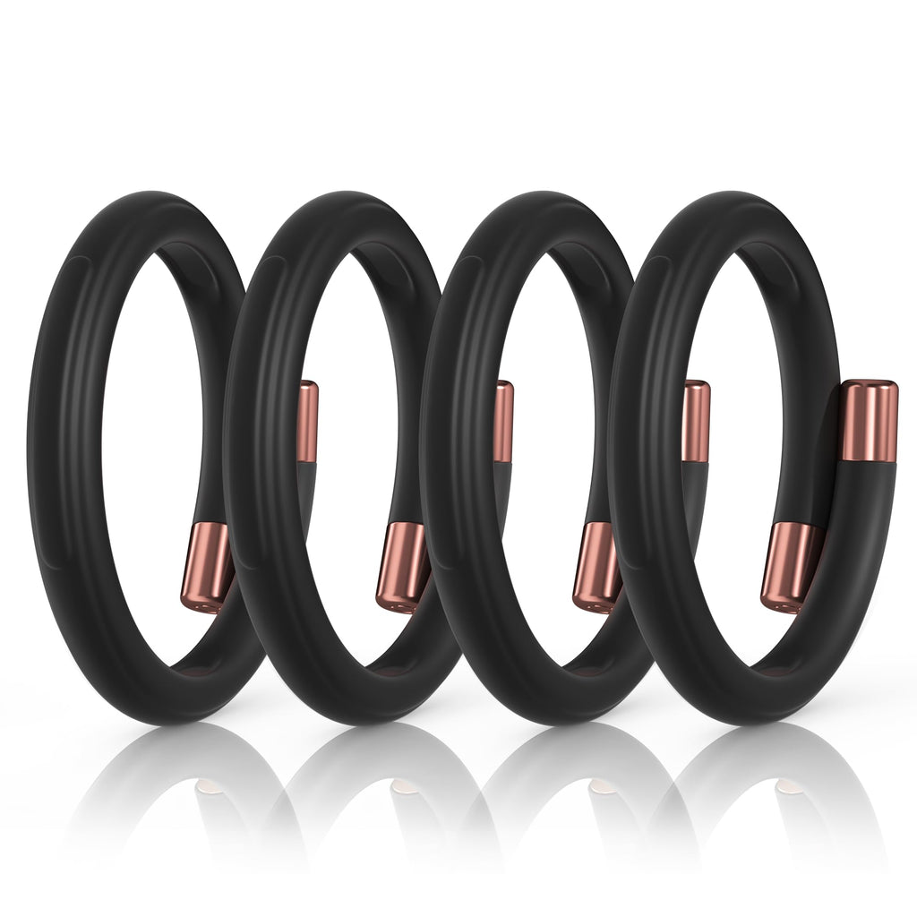Black 4 Pack Mosquito Repellent Bracelets L676716