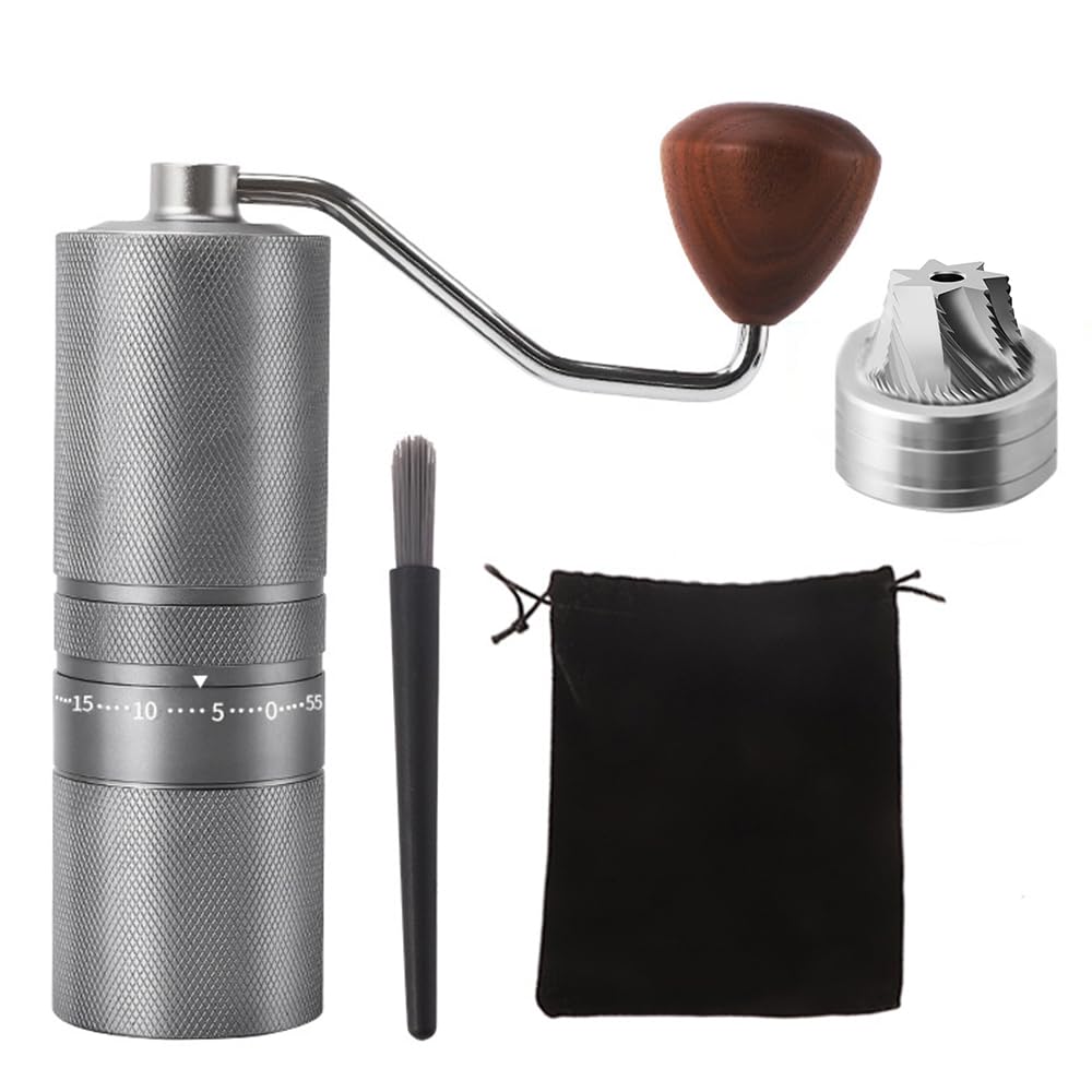 Manual Portable Coffee Grinder with 7 Star Conical Burr W81800