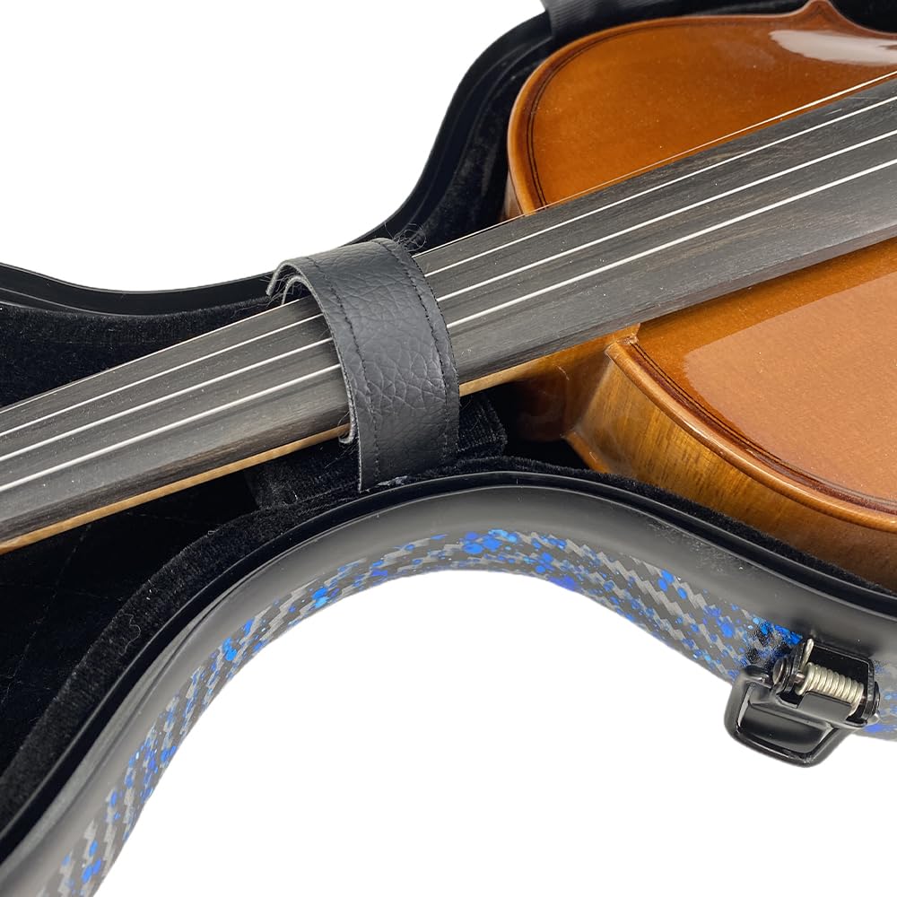 4/4 Carbon Fiber Lightweight Hard Shell Violin Case with Bow Case N9741
