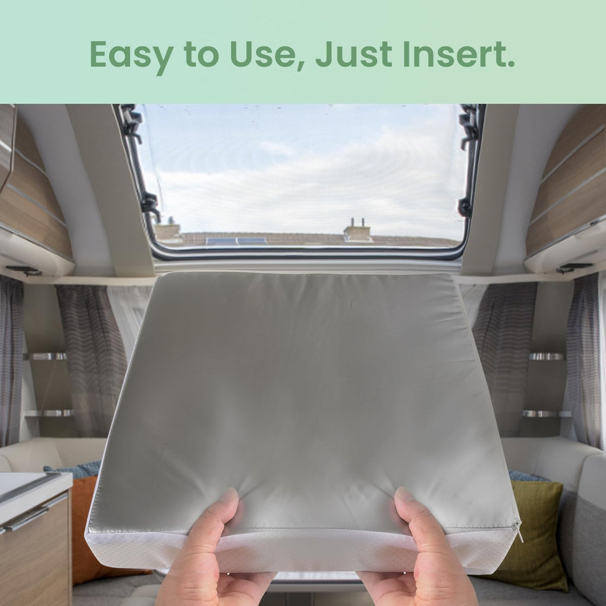 Waterproof Non Slip 14x14 In RV Vent Insulator and Camper Skylight Cover A556527