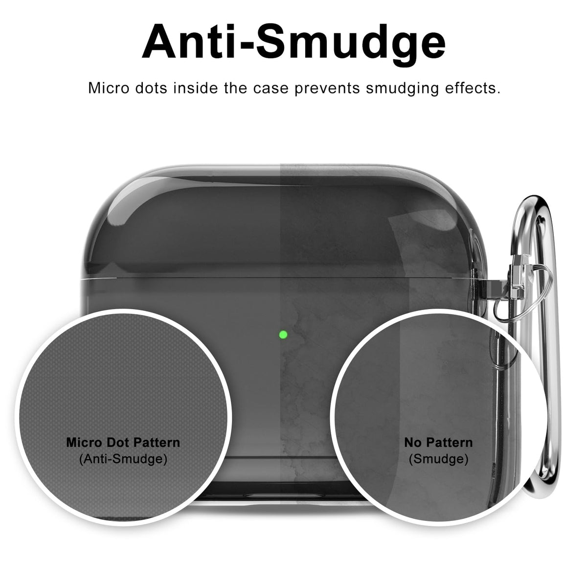 Clear Hard Plastic Airpods 3 Case with Keychain T193996