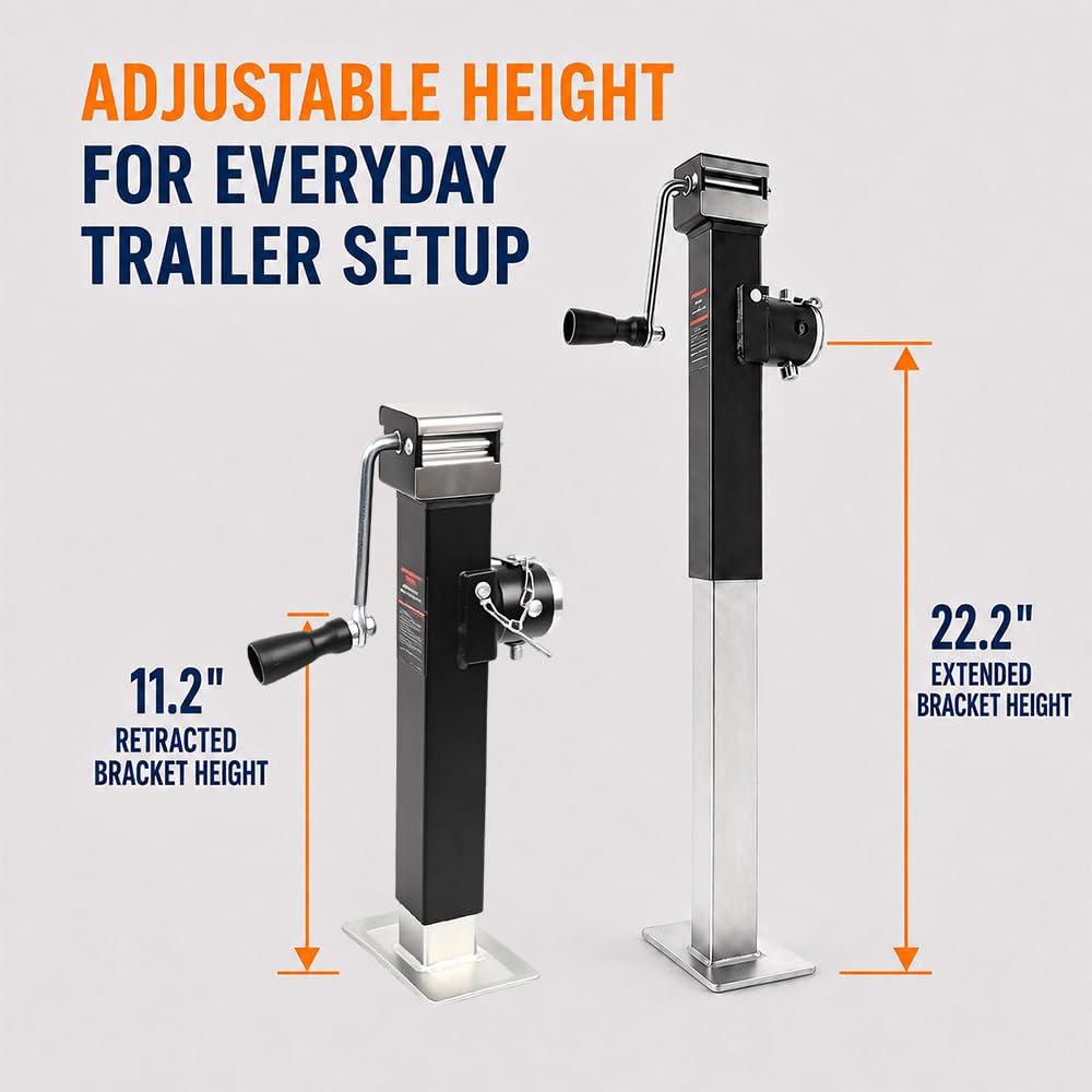 Heavy Duty 5000LB Trailer Jack with Lock Pin T745378