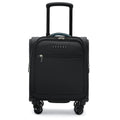 14 inch Black Softside Underseat Carry On Luggage with Wheels M81054