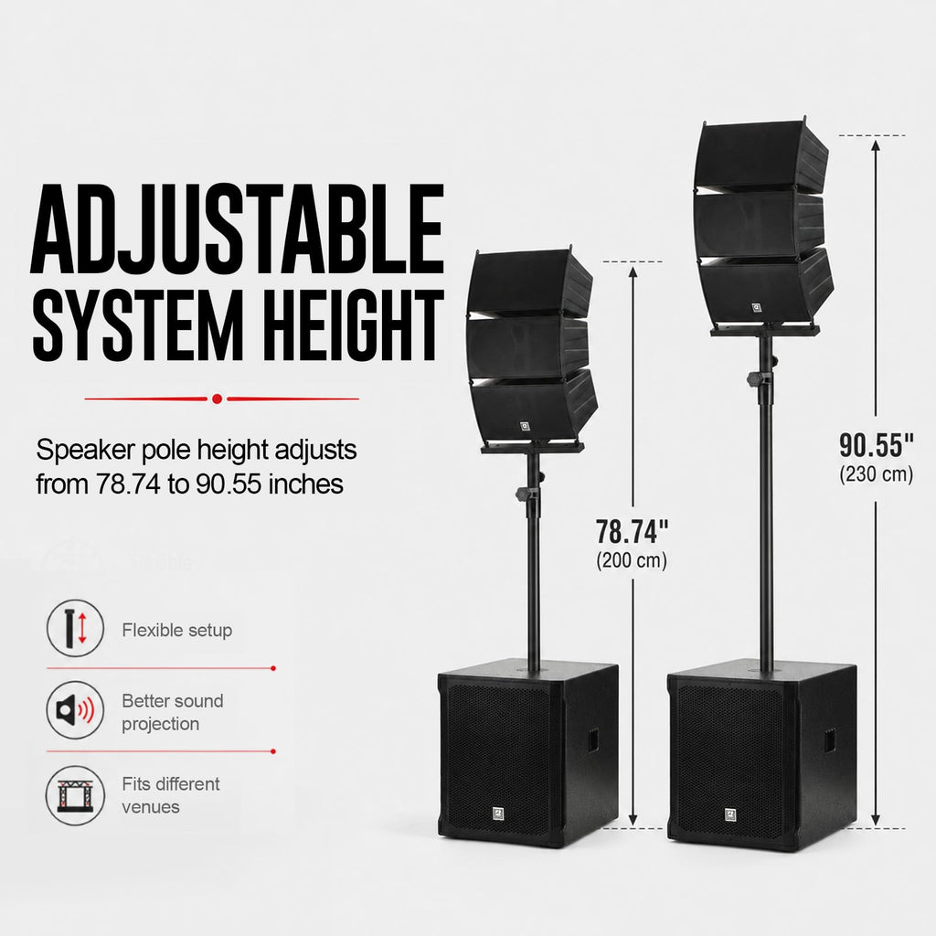 8000W Active Line Array PA System I149259