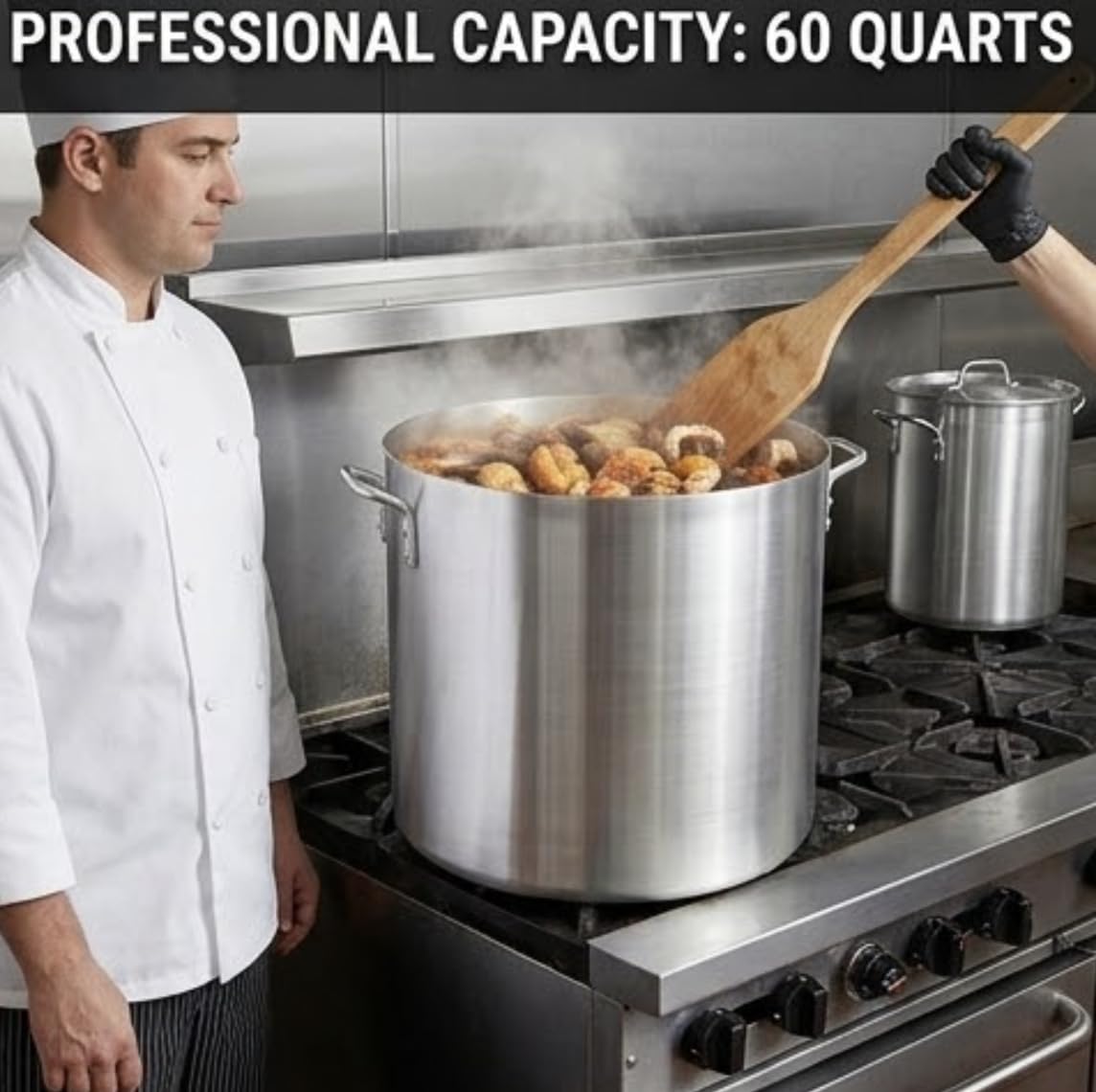 60 Quart Aluminum Stock Pot M4357