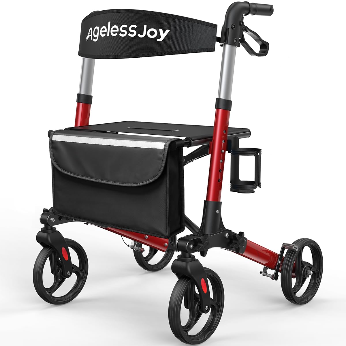 Foldable Rollator Walker with Seat T29212