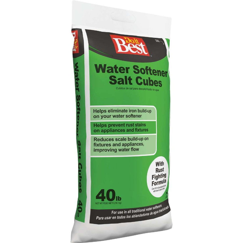 40 Lb. Water Softener Salt Cubes with Rust Remover L382311