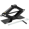 Steel Scissor Lift Jack Car Kit, 1.5 Ton Capacity, Black B357317