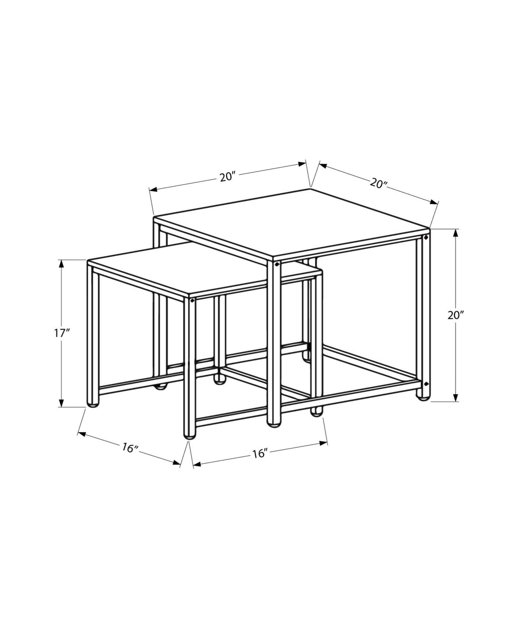 Set of 2 Nesting Tables Z557602