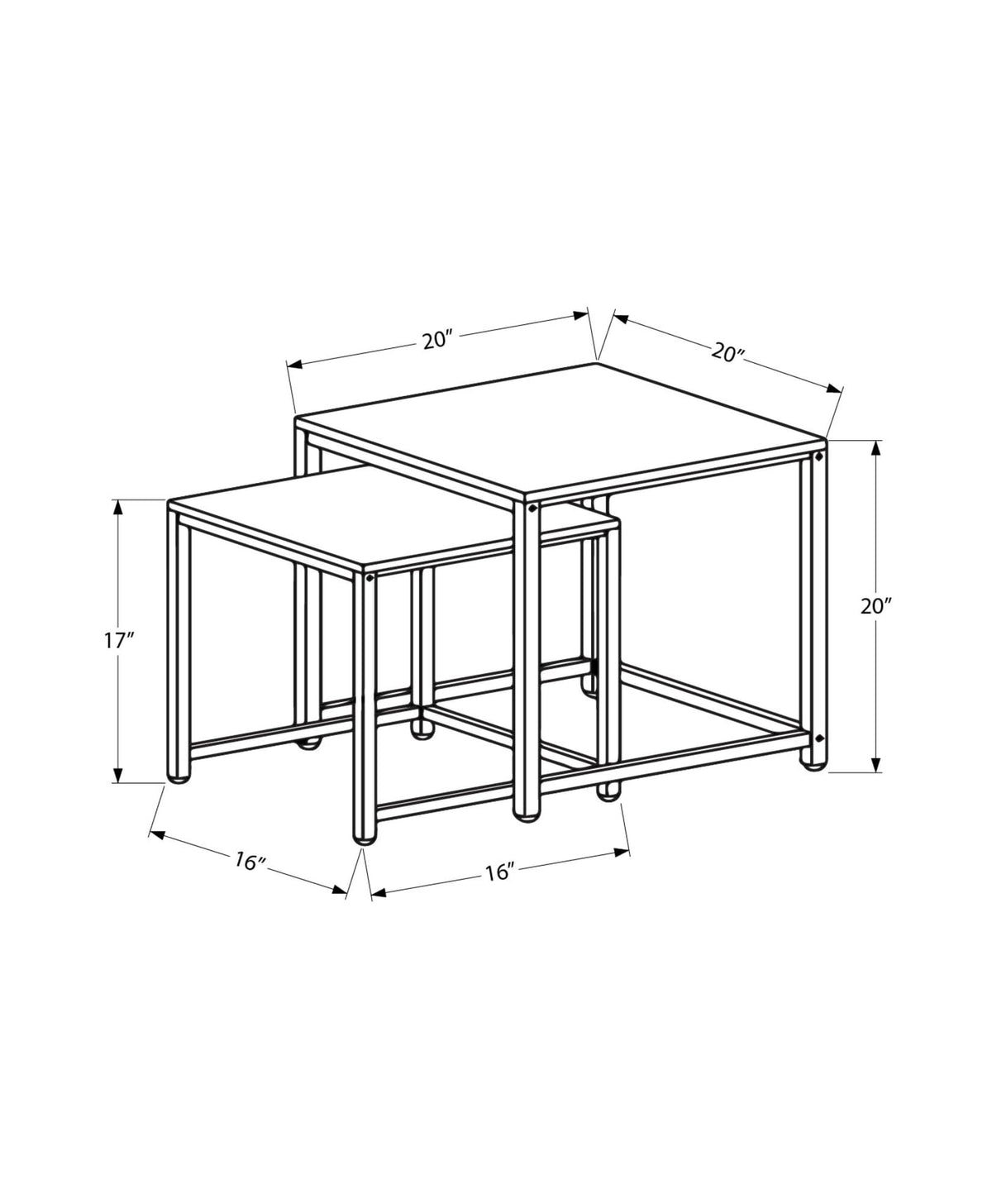 Set of 2 Nesting Tables Z557602