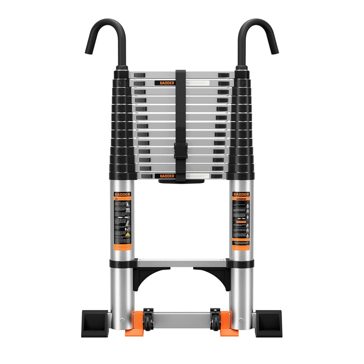 19.5FT Aluminum Telescoping Ladder 330lbs O642
