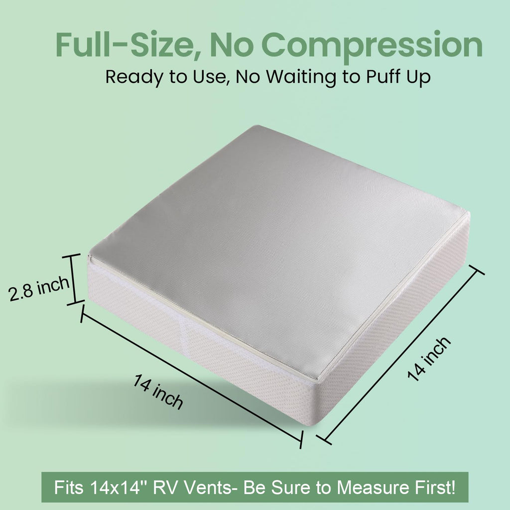 Waterproof Non Slip 14x14 In RV Vent Insulator and Camper Skylight Cover A556527