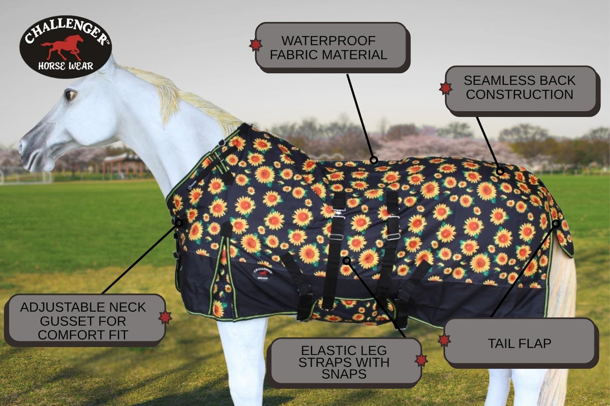 1200D Waterproof Horse Blanket P7779