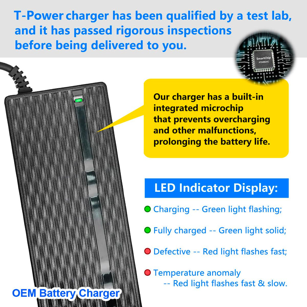 54.6V AC/DC Adapter Electric Bike Battery Charger O153