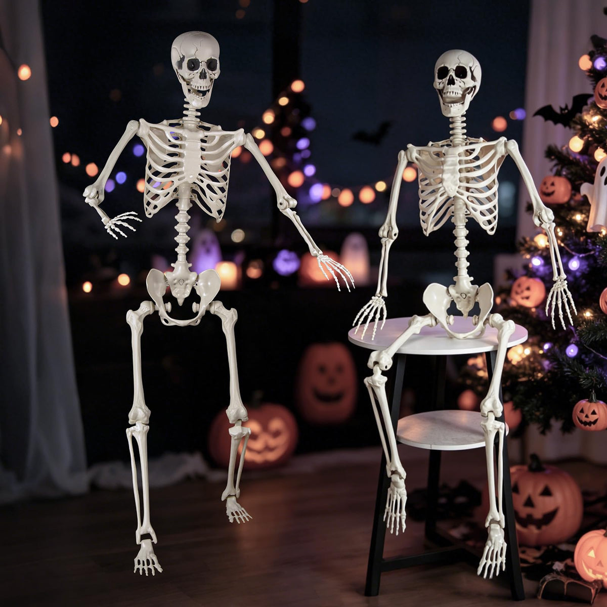 5.4 ft Posable Life Size Skeleton with Movable Joints J392