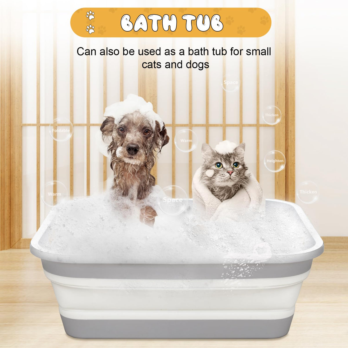 Collapsible Open Cat Litter Box V4723