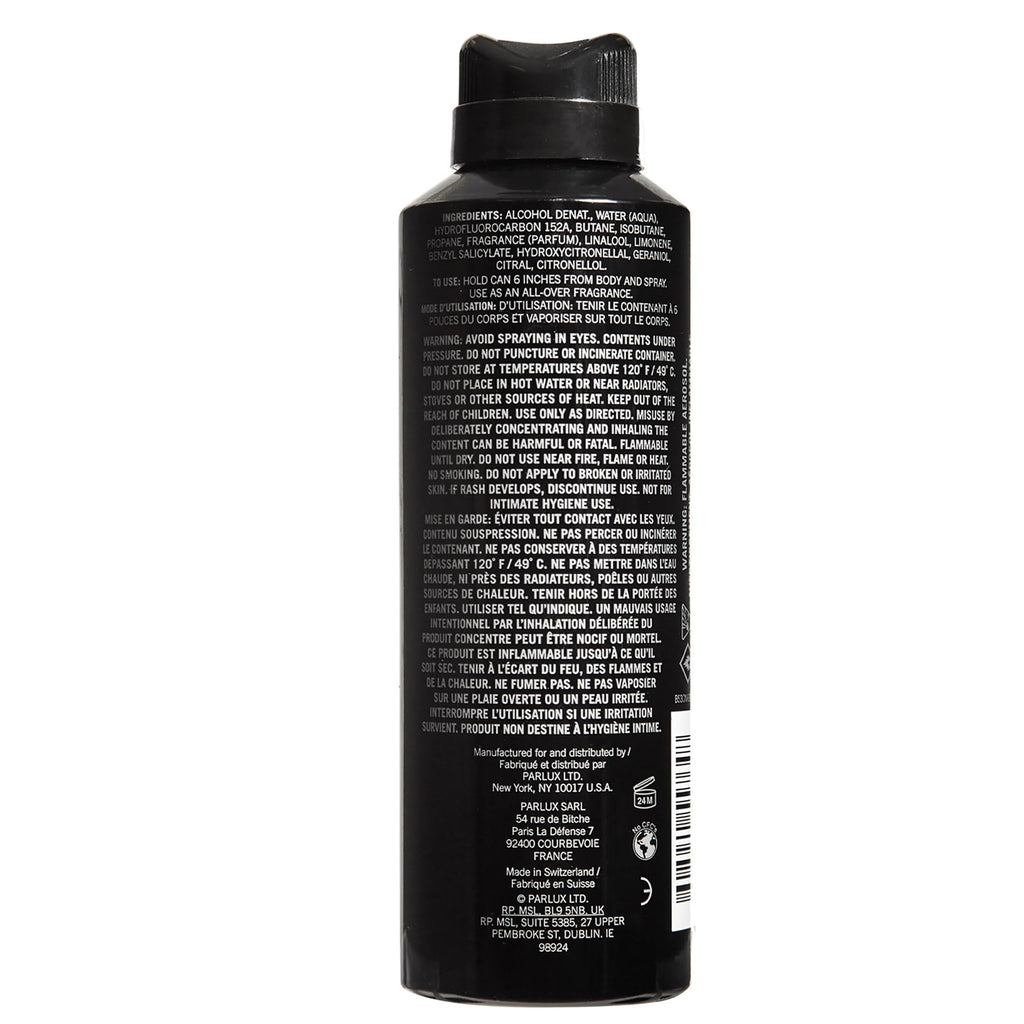 Black All Over Body Spray 6.0 Fl. Oz V70644