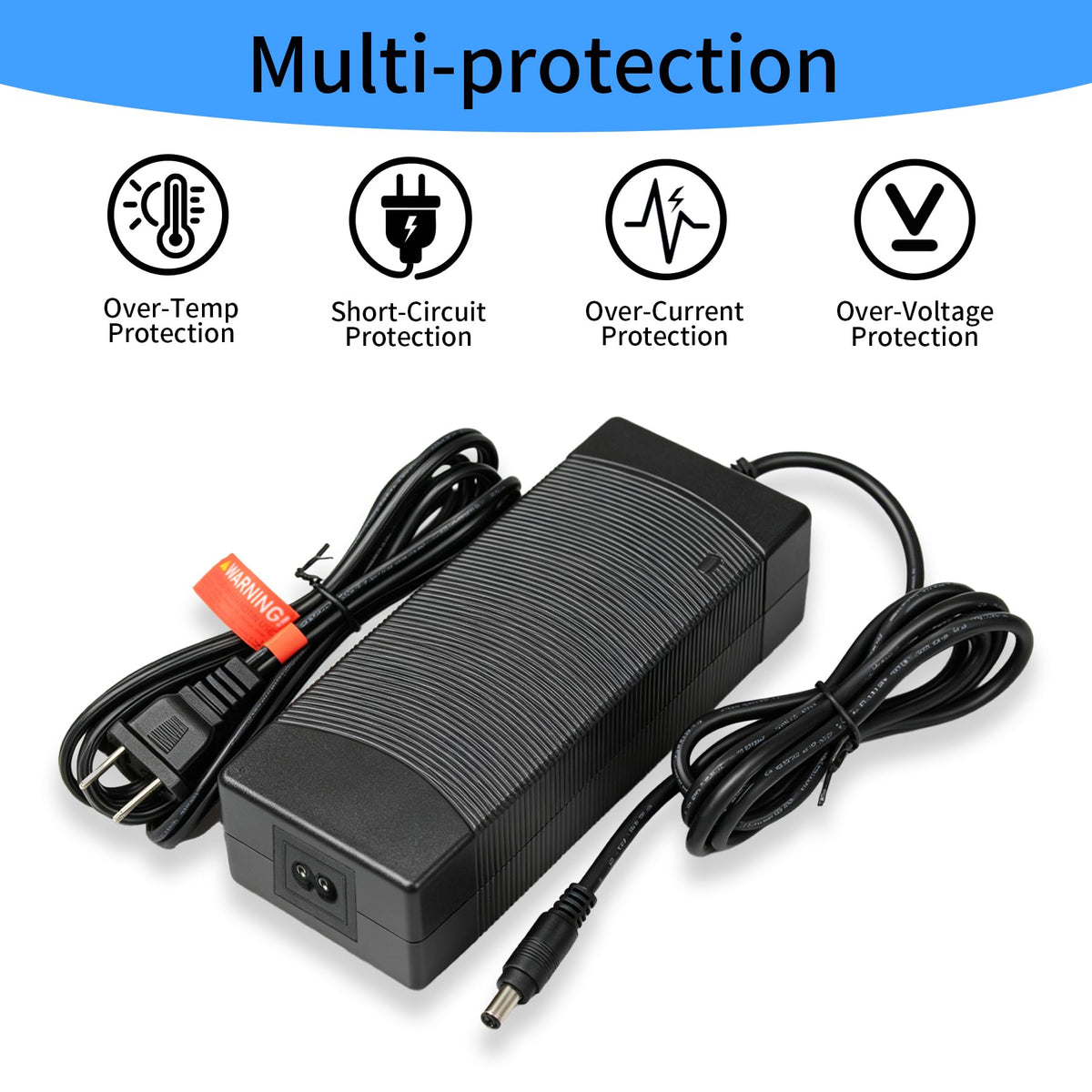 42V 2A Lithium Battery Charger with 3 Connectors K29401