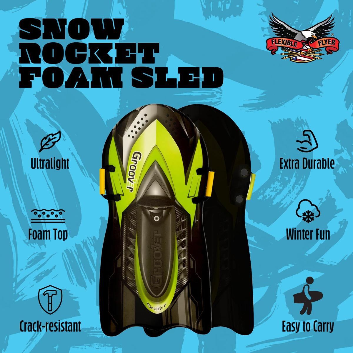 Premium Foam Snow Sled with Handles J226383