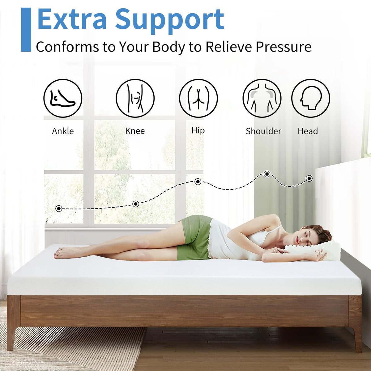 5 inch Gel Memory Foam Twin Mattress P807