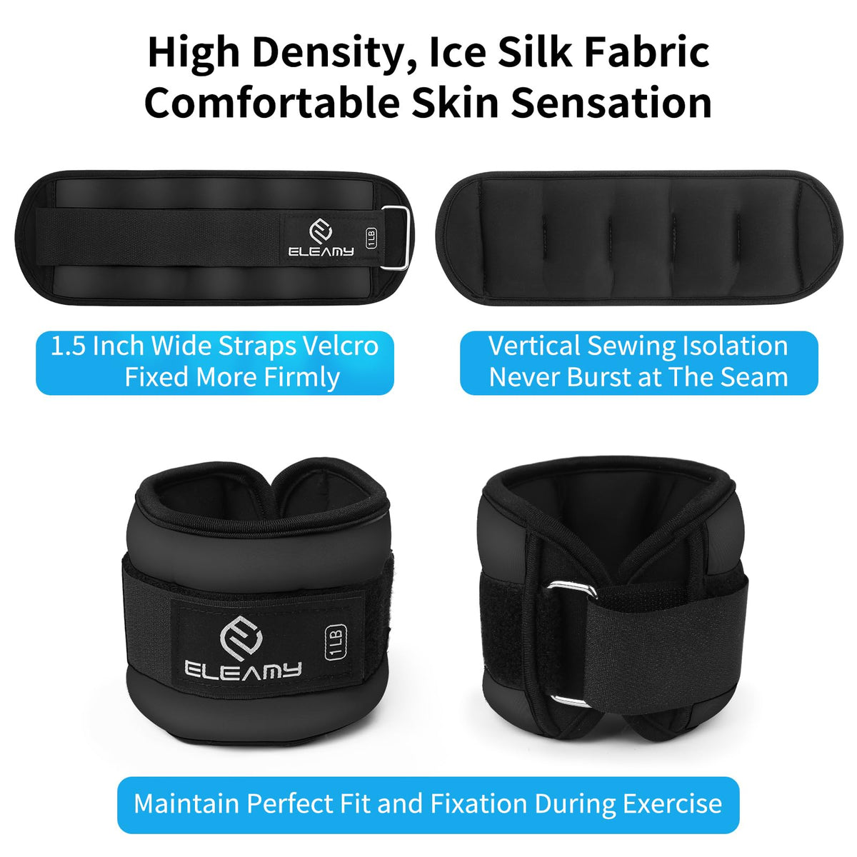 4 lbs Ankle Weights and Wrist Weights Set E97956