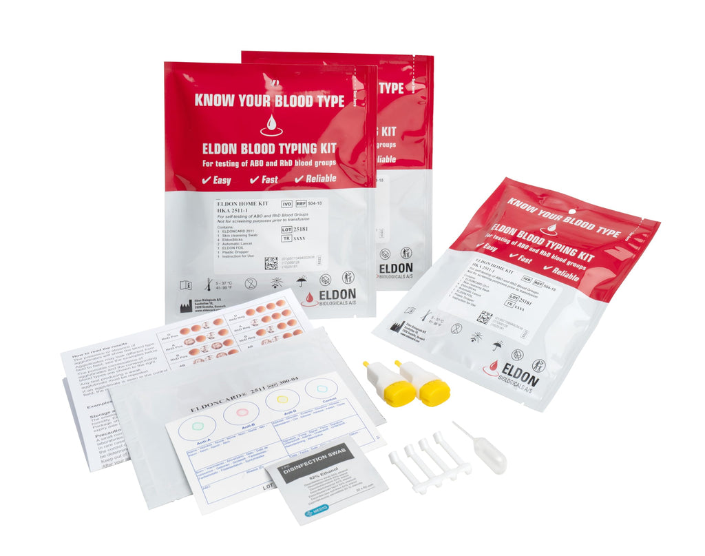Blood Typing Kit 3 Test Pack J993495