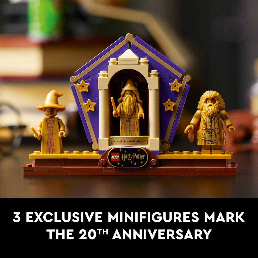 LEGO Harry Potter Hogwarts Icons Collectors' Edition 76391 20th Anniversary Hedwig Owl Model with 3 Golden Minifigures O1821