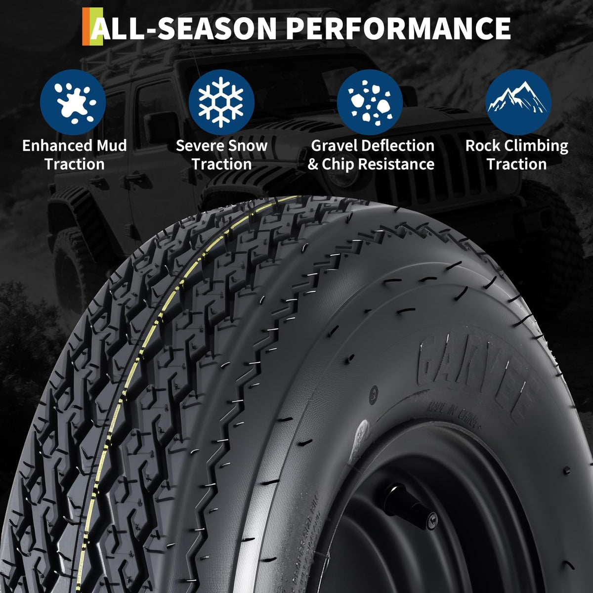 2-Pack 4.80-12 Trailer Tires with 12" Rims N512674