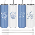 4 Pack Insulated Stainless Steel Tumblers J19657