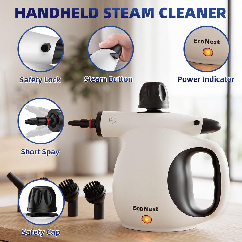 Handheld Steam Cleaner with 11PCS Accessories O25869