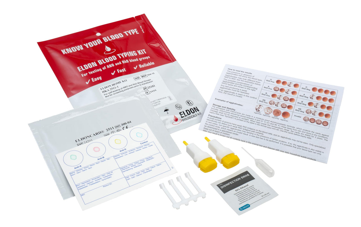 Blood Typing Kit 3 Test Pack J993495