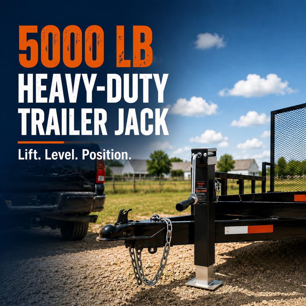 Heavy Duty 5000LB Trailer Jack with Lock Pin T745378
