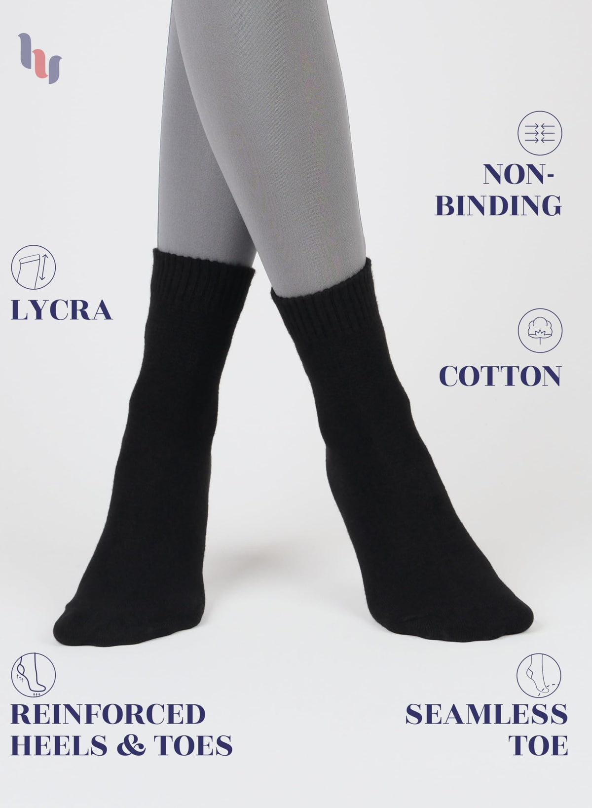 Cotton Ankle Socks Women 4-8 Pairs C319806