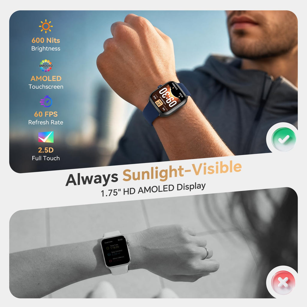 Smart Watch 40mm 3 Bands Deep Blue N11112