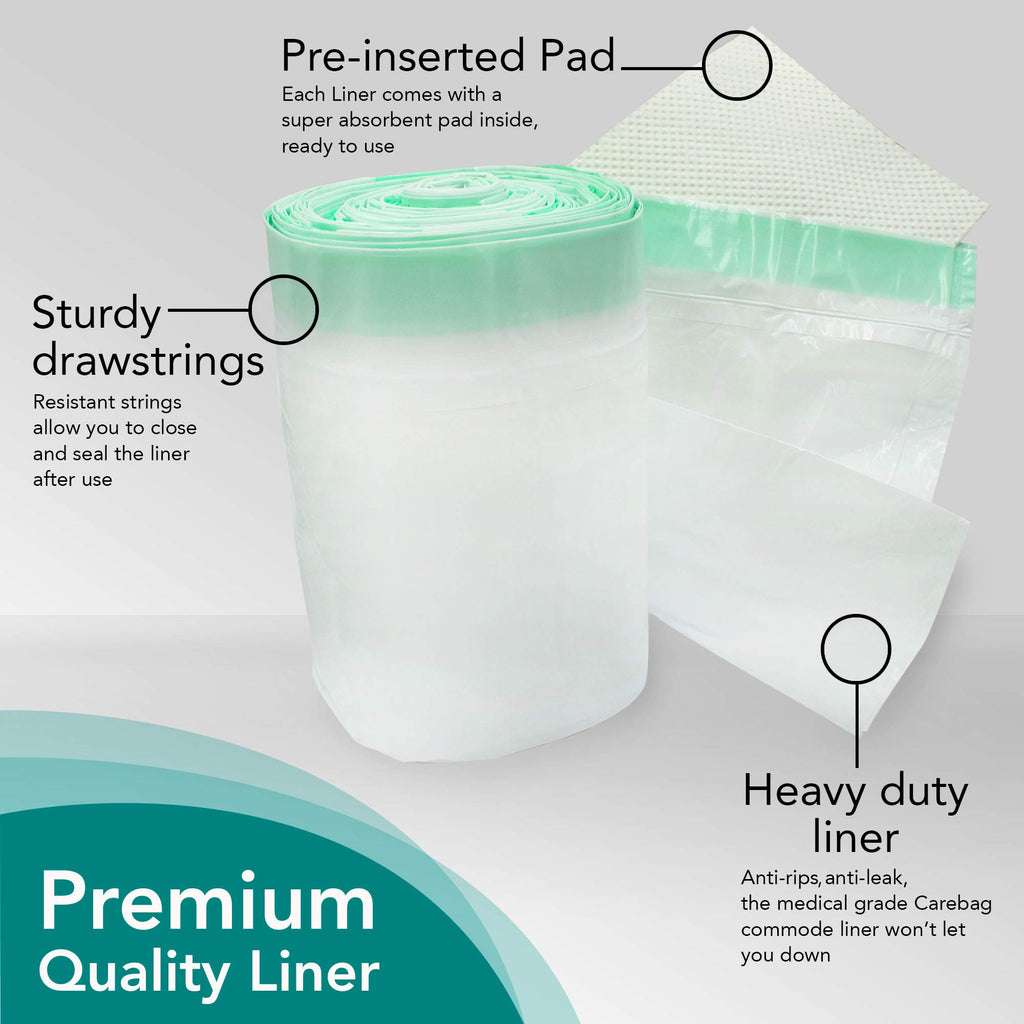 Disposable Commode Liners 60 Count W4295