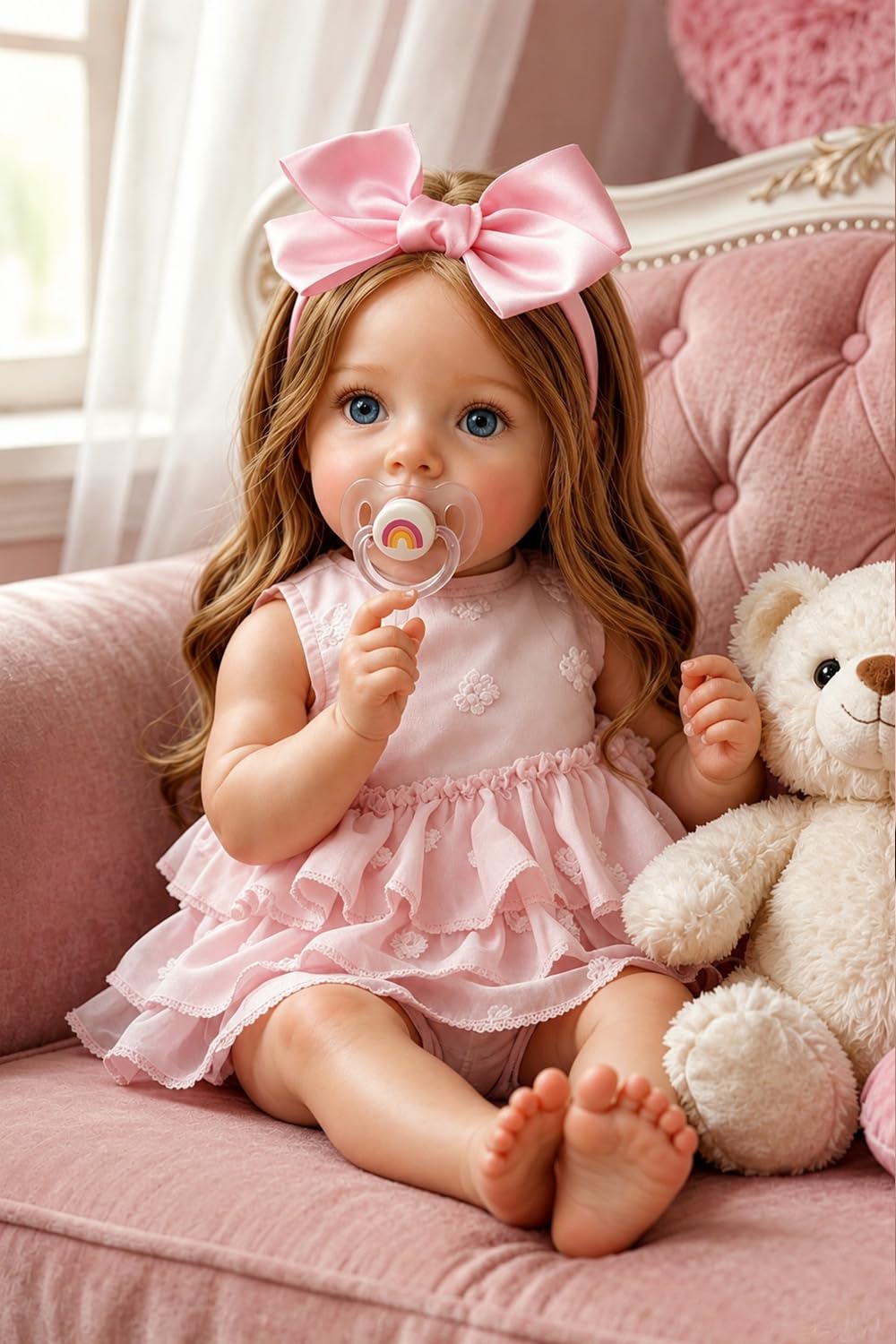 20 Inch Realistic Lifelike Newborn Baby Dolls with Soft Vinyl Body W981