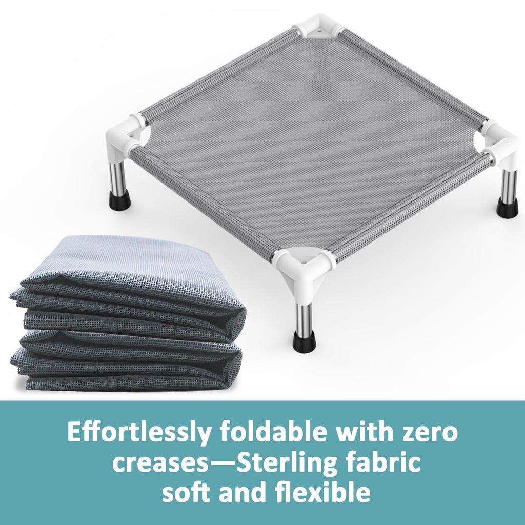 Lightweight Elevated Dog Bed with Cooling Fabric J608308